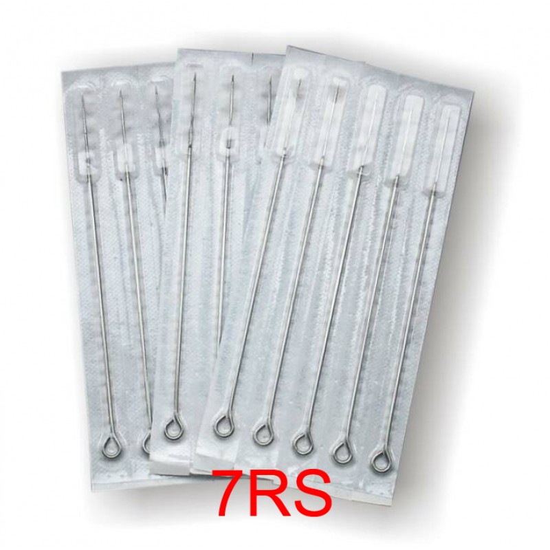 7 Round Shader Sterile Tattoo Needles 7RS (Pack Of 50)